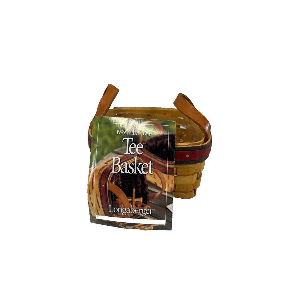 1999 Longaberger Father's Day Tee Basket w/Protector 5.25